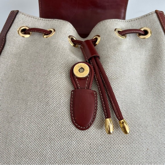 Vintage Bally Leather & canvas backpack - Picture 7 of 10